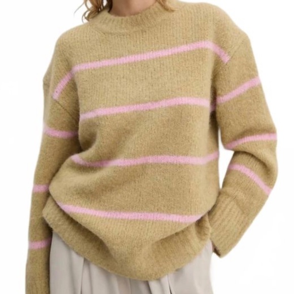 Samsøe Samsøe - Sajoan Sweater in Olive Gray St. - Picture 1 of 8